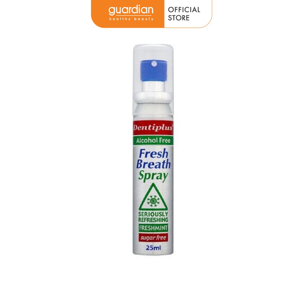 Xịt thơm miệng Dentiplus bạc hà không cồn không đường 25ml