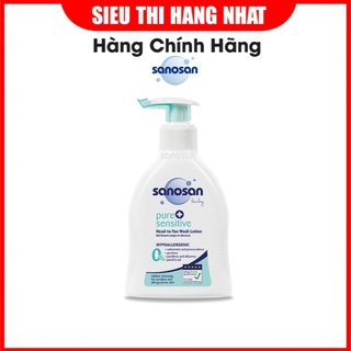 Sữa tắm gội dịu nhẹ cho da chàm thể tạng và nhạy cảm Sanosan 200ml