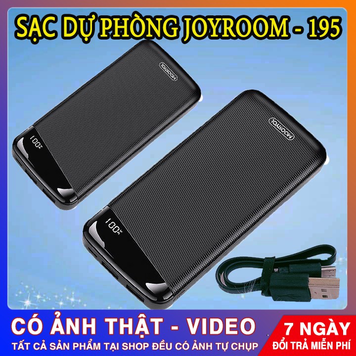 PIN SẠC DỰ PHÒNG JOYROOM D-M195 PLUS 20.000 mAh | Thiết Kế Sang Trọng - Tích Hợp 2 Cổng Sạc | Hàng Chính Hãng - 12001