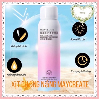 Xịt chống nắng MayCreate nâng tone,chống nước 150ML