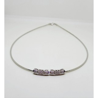 Vòng kiềng mạ bạc mặt charm trái tim