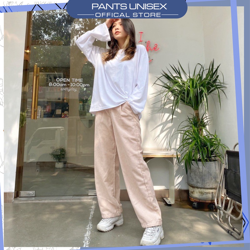 ⚡ Quần Ống Rộng Nhung Gân SVY Ulzzang - Pantsunisex