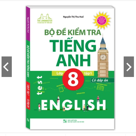 Sách - Bộ đề kiểm tra tiếng Anh lớp 8 (trọn bộ 2 tập)