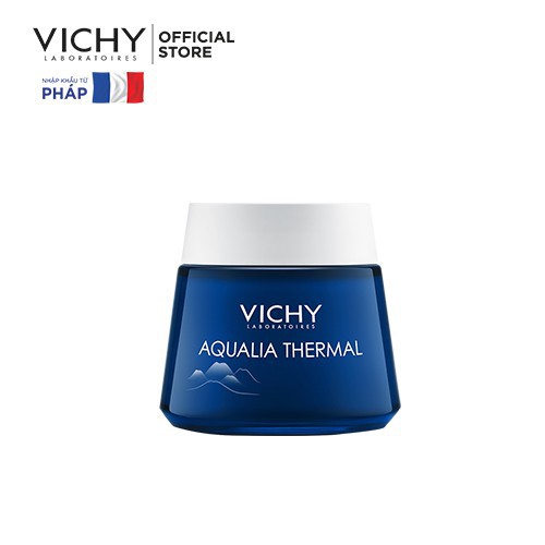 Mặt nạ ngủ dưỡng ẩm giúp làm sáng da Vichy Aqualia Thermal Night Spa 75ml ZKM