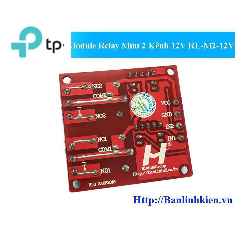 [TP] [Mô đun] Module Relay Mini 2 Kênh 12V RL-M2-12V zin TP