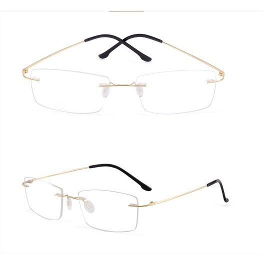 Gọng kính titanium hợp kim siêu nhẹ KT50UNIQUI Vàng gold Nhật bản chống gãy