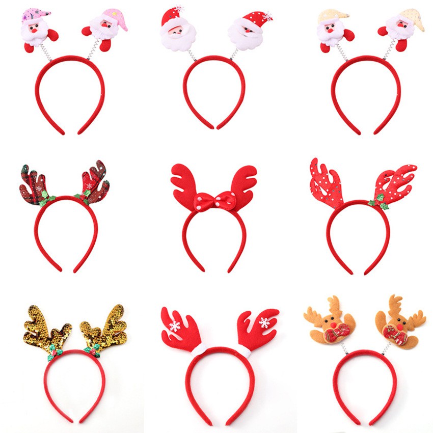 Cài tóc, băng đô nơ tiểu thư siêu xinh |Bờm Noel giáng sinh|Quà tặng bé gái | lynhstore