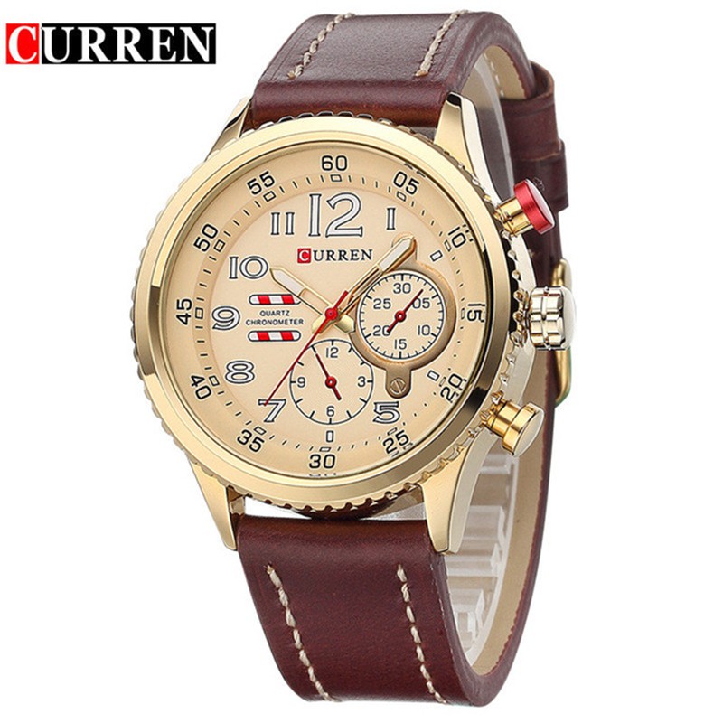 ĐỒNG HỒ NAM CURREN DÂY DA 8179
