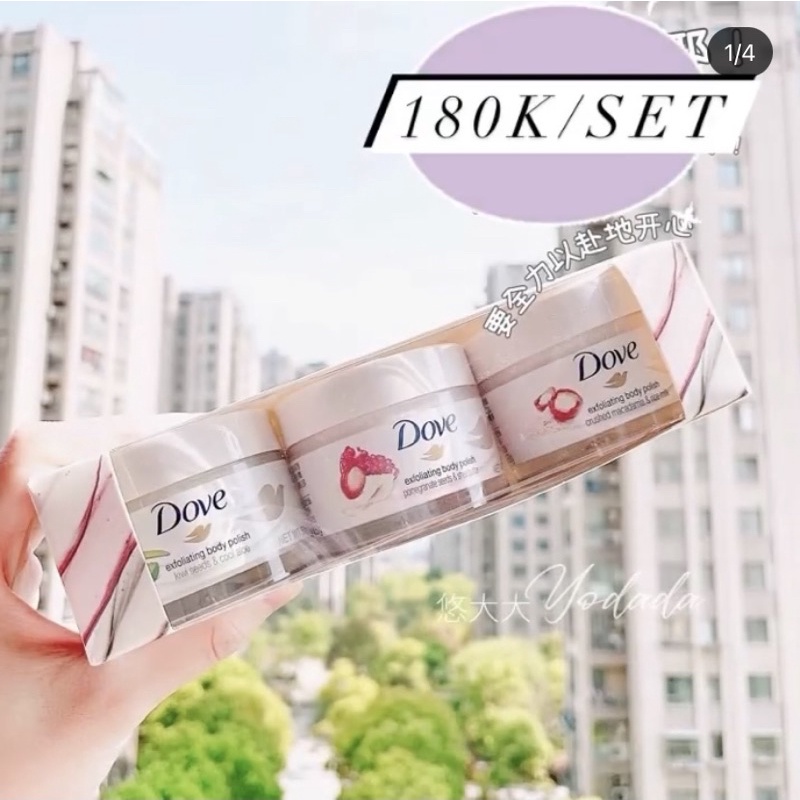 Set Tẩy Da Chết Dove