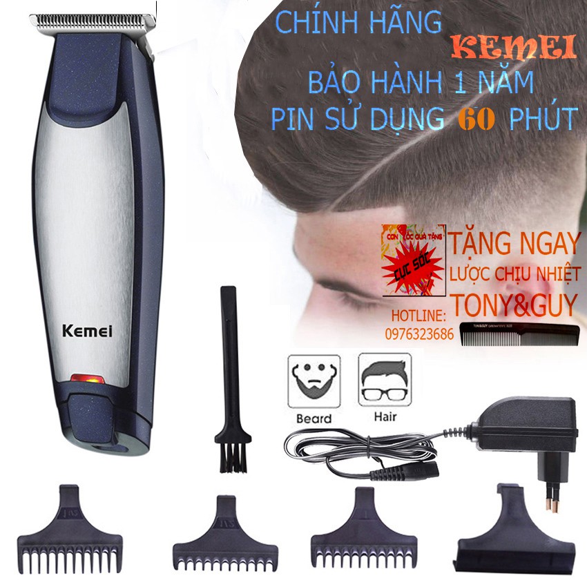 [Tặng Lược Tony Cao Cấp]TÔNG ĐƠ CẠO VIỀN KEMEI 5021, TẠO KIỂU TÓC  ĐỘNG CƠ CHỐNG ỒN PIN LITHIUM SIÊU BỀN