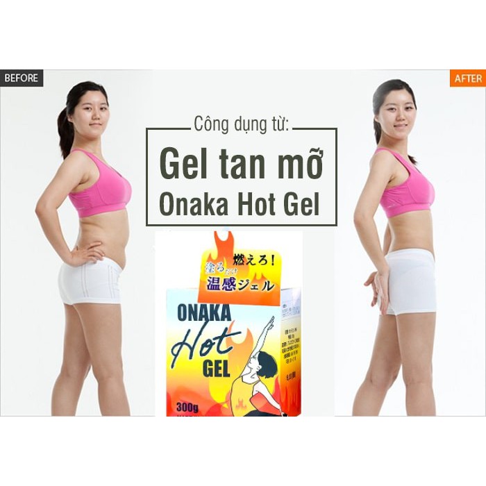 Gel Tan Mỡ Onaka Hot Gel 300g Nhật Bản