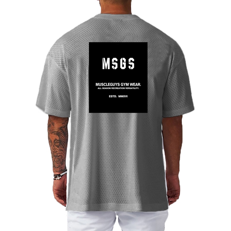 Áo Thun Thể Thao Tay Ngắn Phối Lưới Nhanh Khô Thời Trang Cho Nam