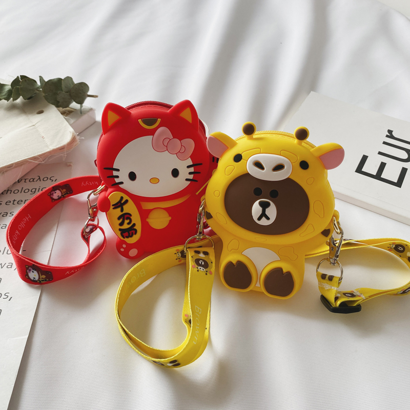 Túi đeo chéo hình gấu dễ thương cho bé gái