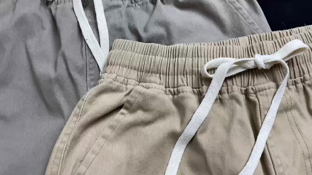 Quần Baggy Kaki Nam Nữ Cạp Chun Ống Rộng Lưng Cao Chất Liệu Kaki Co Giãn 3 Màu Đen, Nâu, Xanh Essen KAT015 | BigBuy360 - bigbuy360.vn