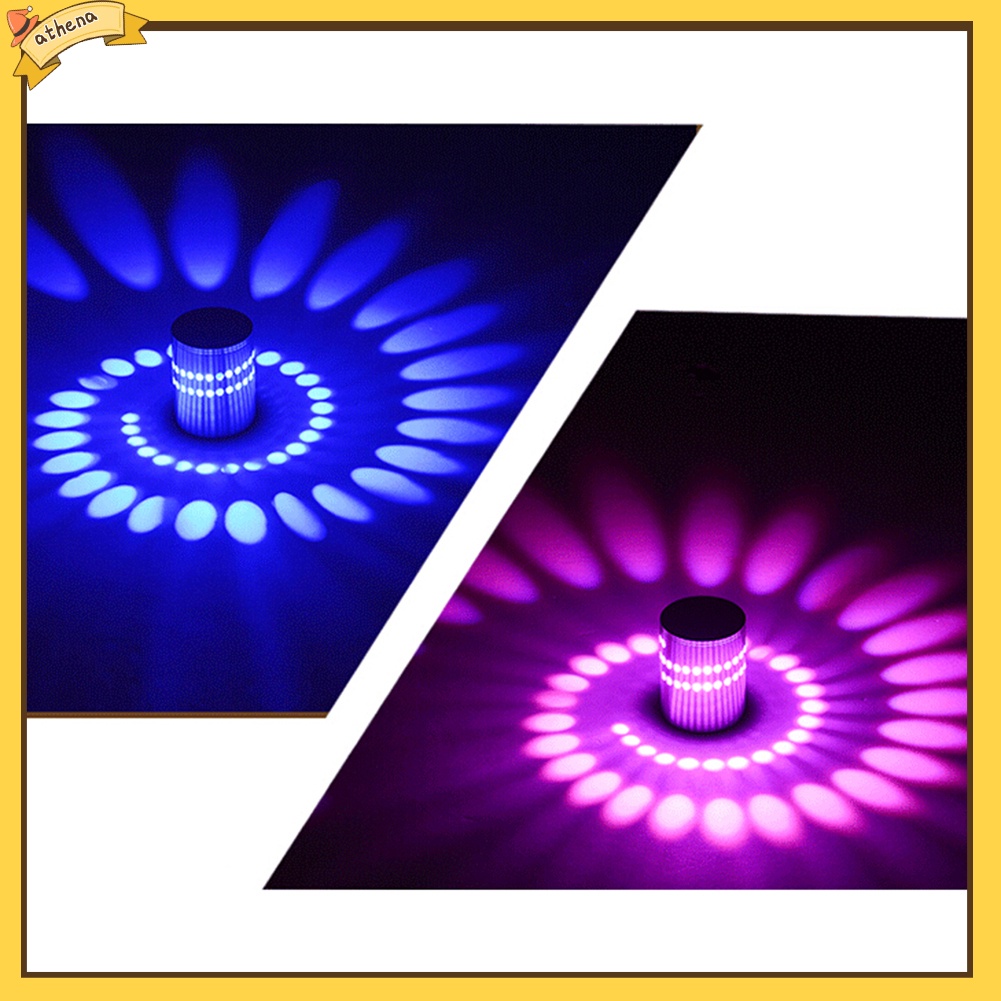 Đèn led 3W RGB hình xoắn ốc điều khiển từ xa gắn trần nhà / quán bar chuyên dùng