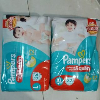 Tã quần pampers size l36 miếng cho trẻ từ 9-14 kg.