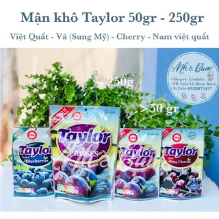 Mận khô thiên nhiên Taylor 50g - Việt quất - Cherry- Vả khô