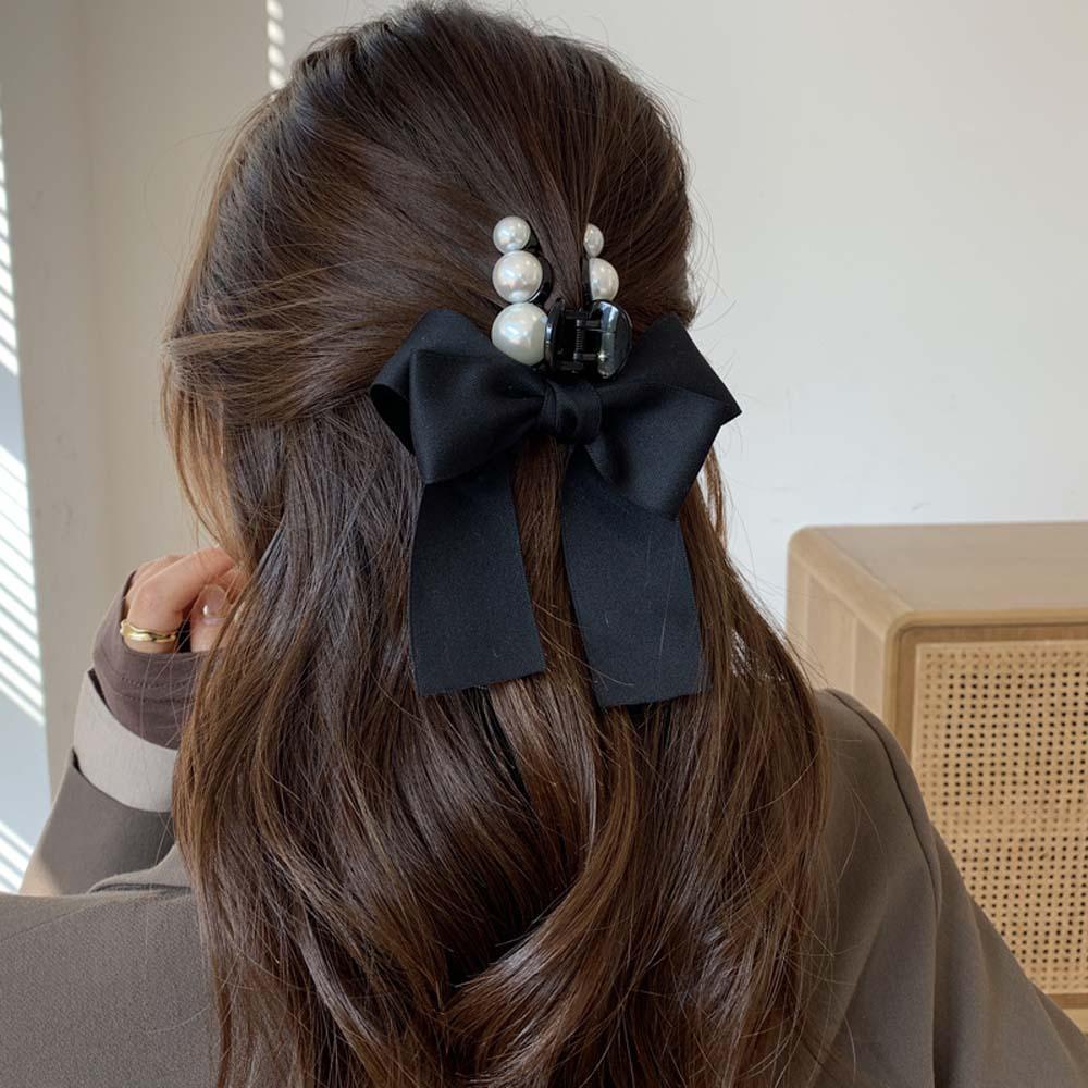 Kẹp Tóc Càng Cua Đính Nơ Đơn Giản Phong Cách Hàn Quốc WMES15H Cho Nữ