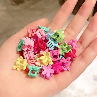 Set 10 kẹp tóc hoa nhí mini mix màu cho bé gái