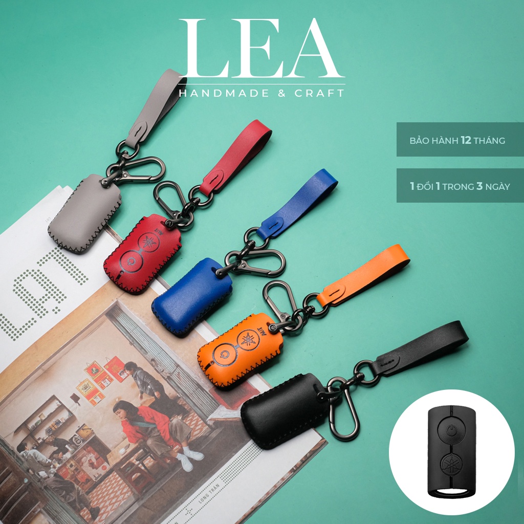 Ốp chìa khóa smartkey Yamaha Janus Grande Nvx Exciter 155 LV khâu tay có tay cầm YAV CD