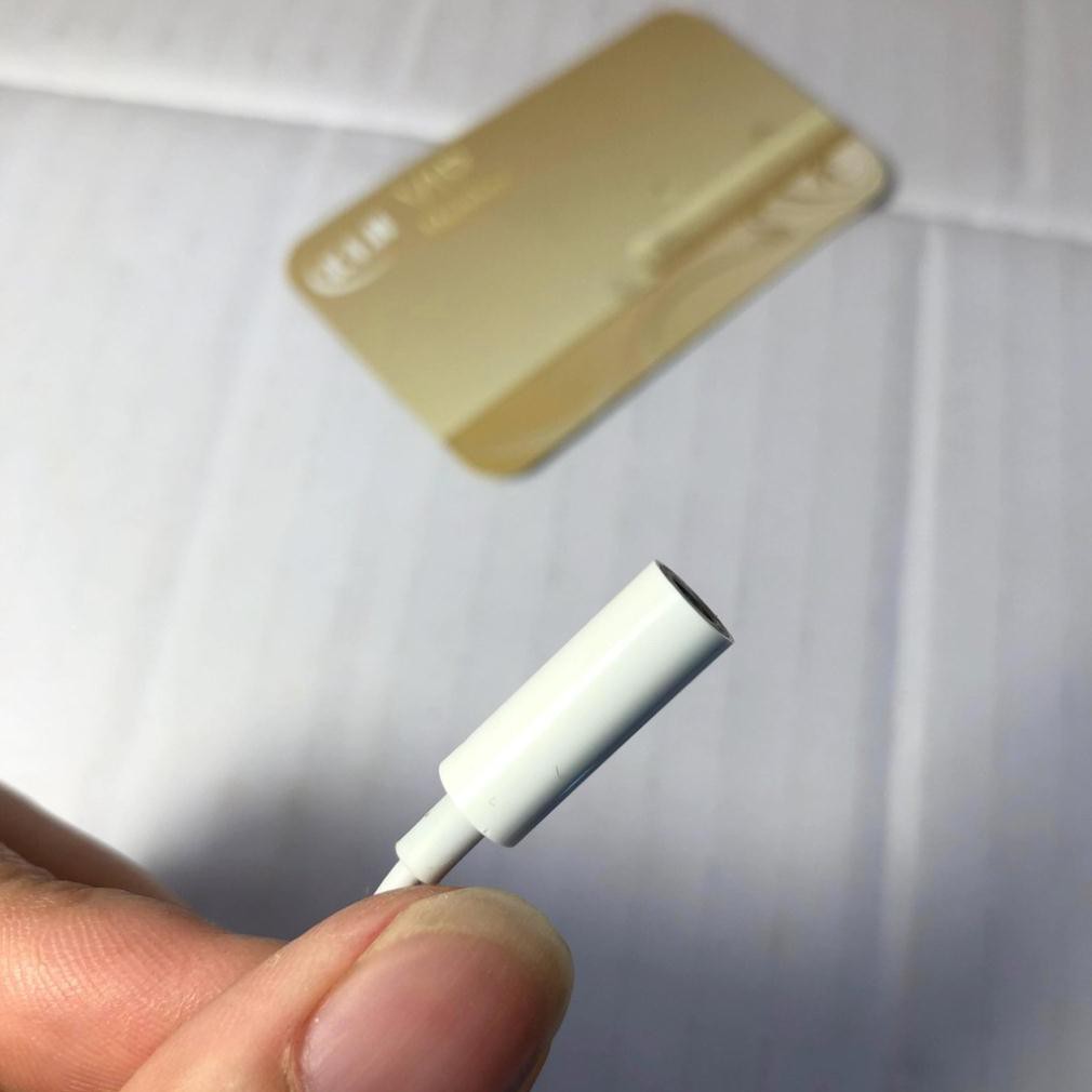 Cáp chuyển tai nghe ip ra chân tròn 3.5 mm,Jack adapter hỗ trợ mic nghe gọi cho Ip 5 6 7 8 x 11 12 KLH