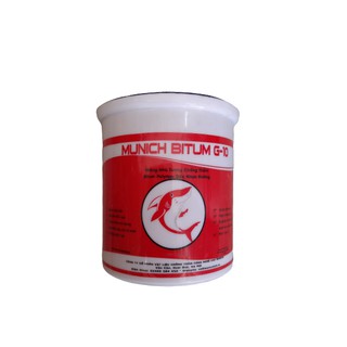 Chất chống thấm Munich bitum G-10 loại 1kg  màng lỏng đàn hổi cao, chống thấm nhà vệ sinh, ban công, sê nô, sàn mái