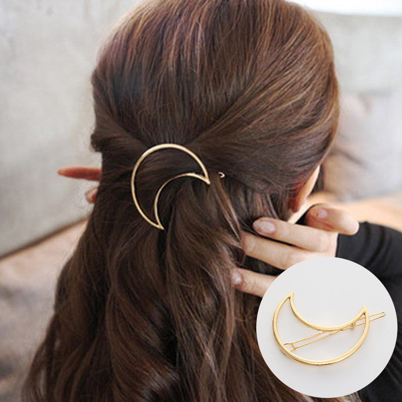 Kẹp tóc thiết kế đơn giản phong cách retro Hàn Quốc