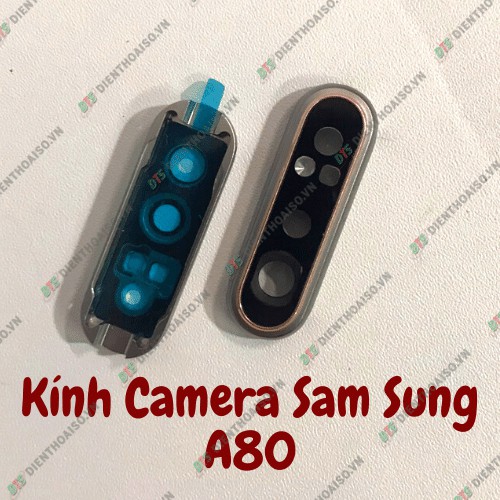 Chụp kính camera Samsung A80 trắng và hồng