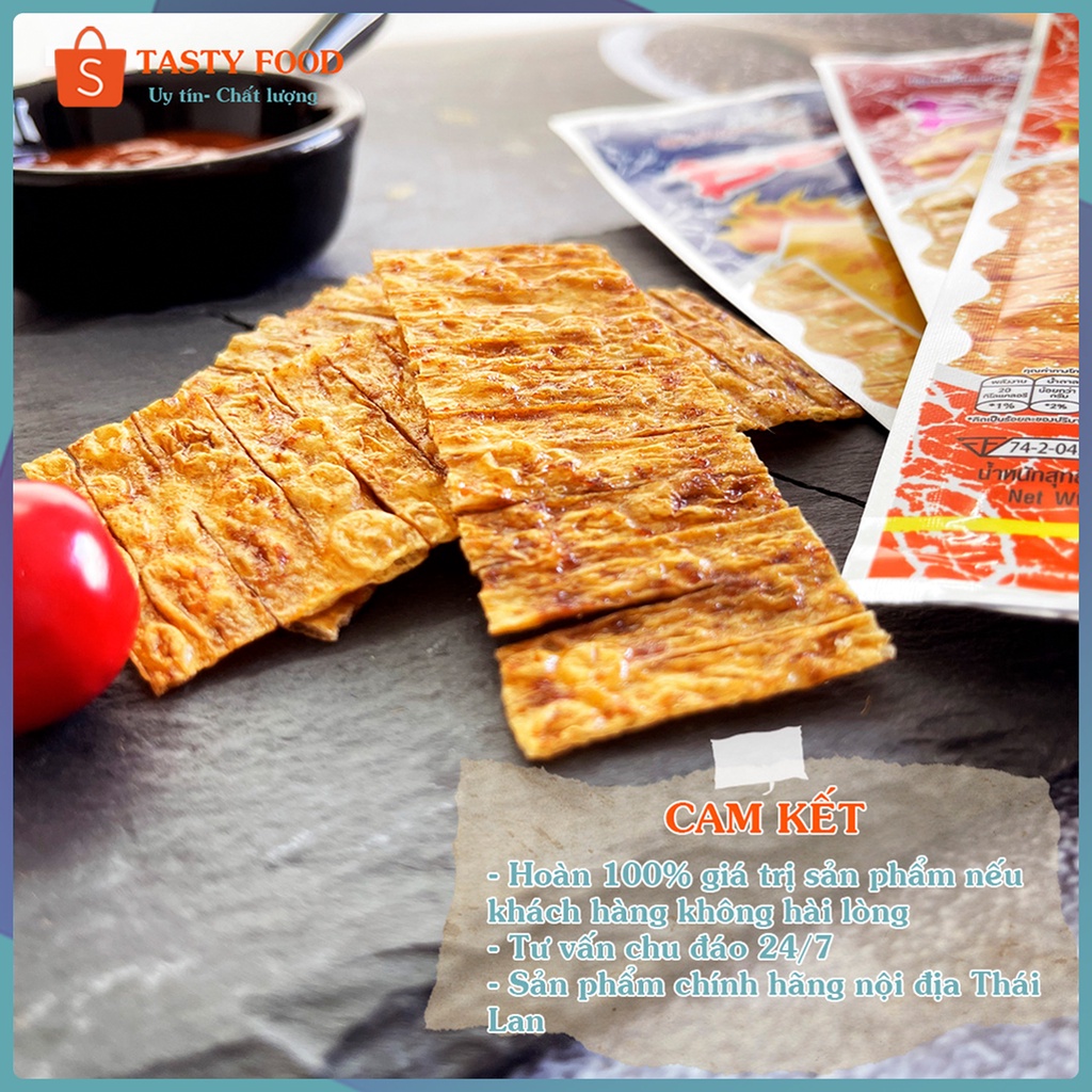 Mực Bento Thái Lan gói 5g đủ vị,mực cay Bento gói nhỏ Tasty Food