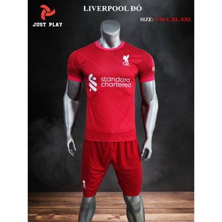 Bộ quần áo đá banh CLB liverpool đỏ mẫu mới năm 2022