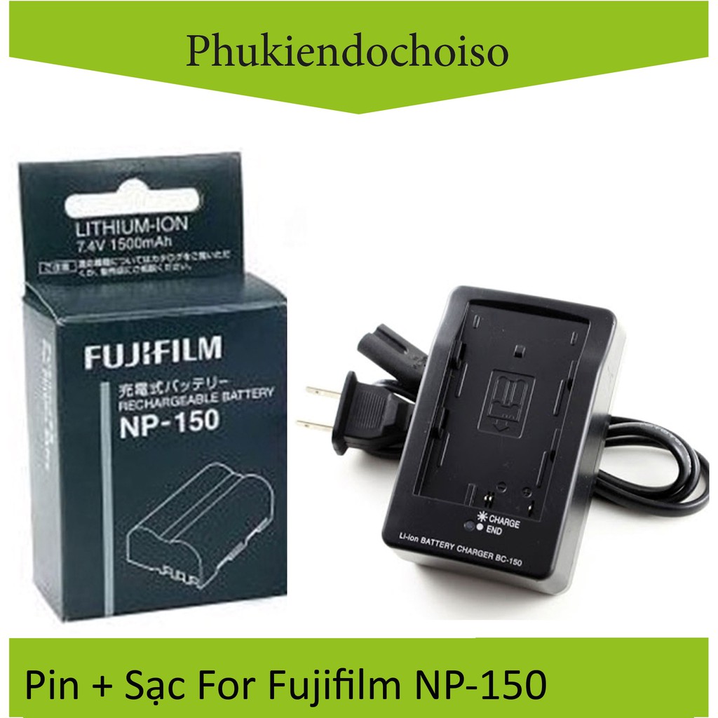 Bộ pin sạc thay thế 1 Pin 1 Sạc máy ảnh Fujifilm NP-150