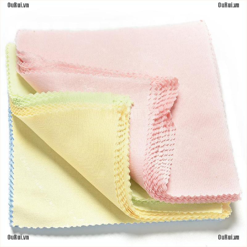 Set 100 Khăn Lau Mắt Kính Bằng Vải Sợi Nhỏ Nhiều Màu Sắc