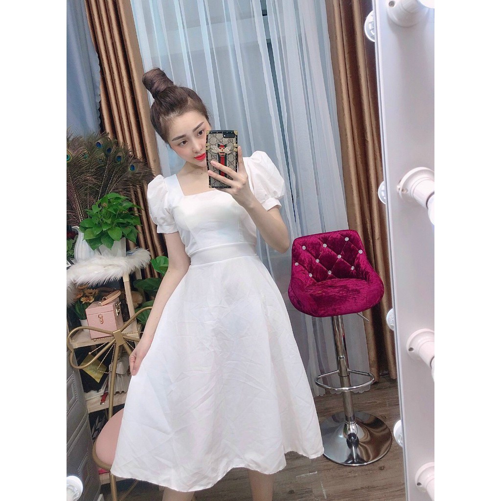 Váy Nữ 💖FREESHIP💖 Đầm Maxi Dự Tiệc Tay Ngắn Thiết Trẻ Trung Sang Chảnh | BigBuy360 - bigbuy360.vn