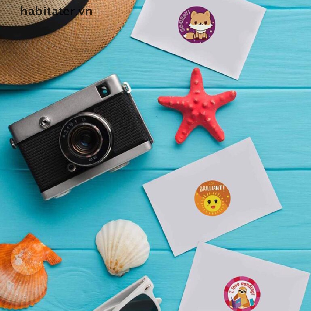 Set 500 Miếng Dán Hoạt Hình Dùng Làm Phần Thưởng Cho Bé