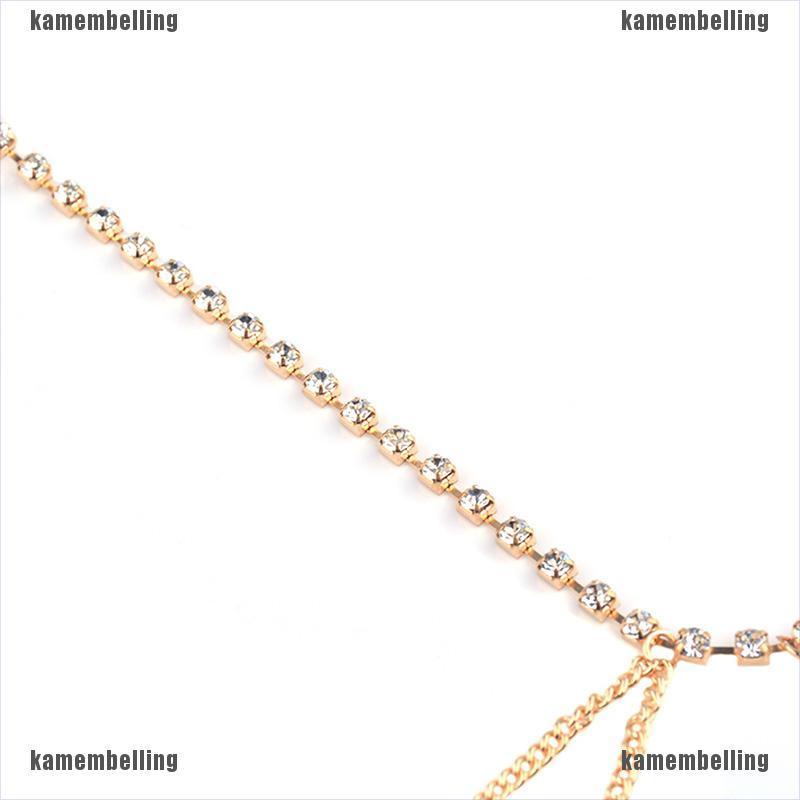 Chuỗi Dây Đeo Chân Đính Pha Lê Quyến Rũ Thời Trang Đi Biển Cho Nữ