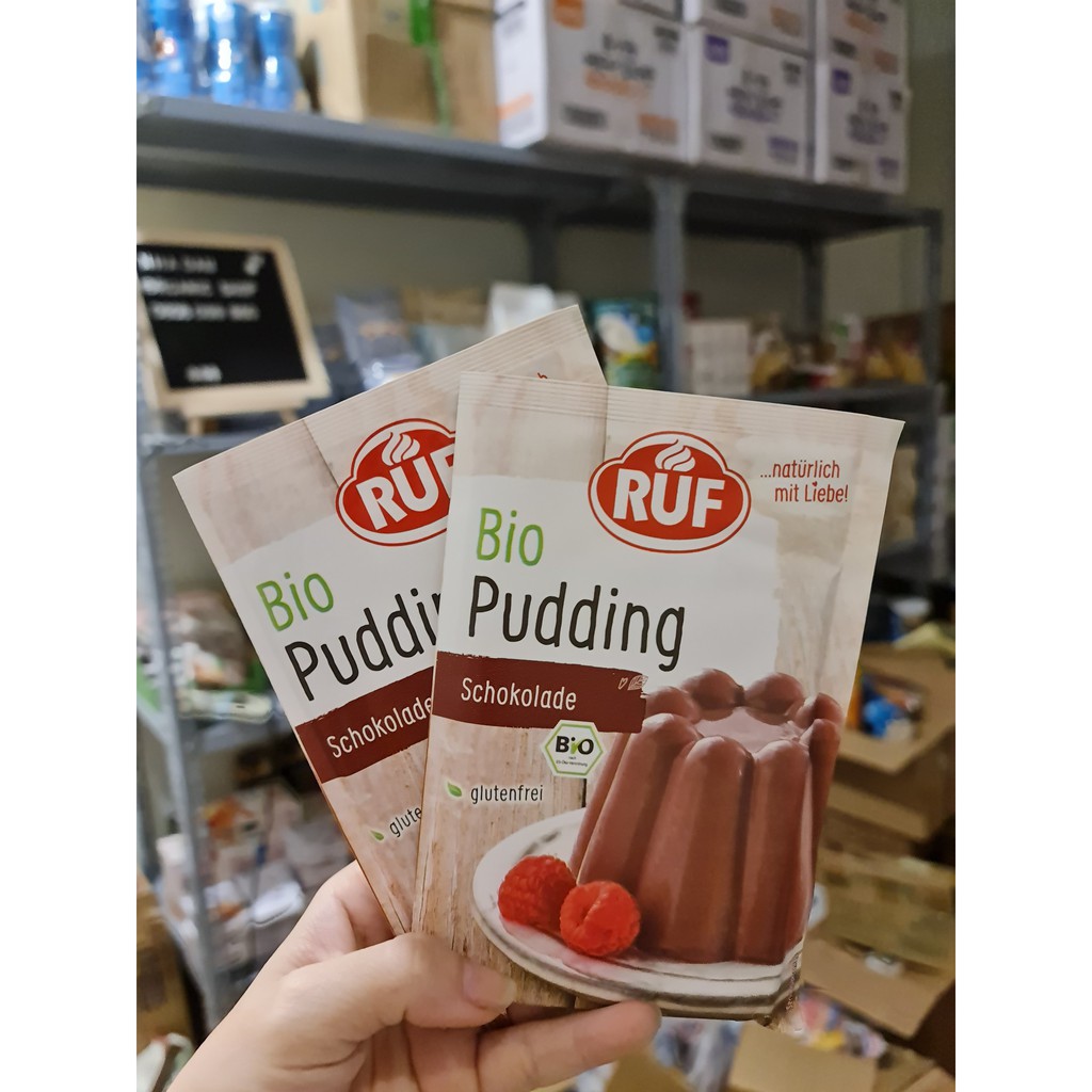 Bột Pudding Vani / socola Hữu Cơ Đức cho bé Gói 40g [NHADAU]