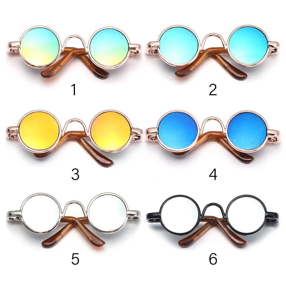 Mắt Kính Gọng Tròn Mini Bằng Vải Bông Dễ Thương Thời Trang Cho Búp Bê
