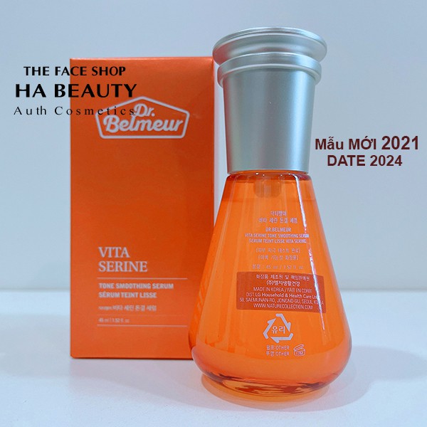 Serum dưỡng trắng da chống lão hóa dưỡng ẩm nám làm sáng da vitamin C The Face Shop Dr Belmeur Vita Serine Serum 45ml