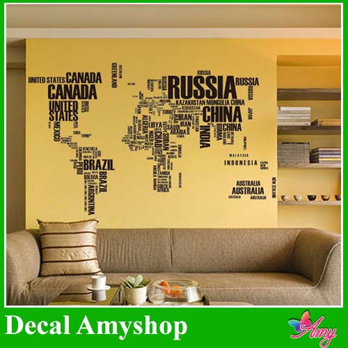 Decal dán tường trang trí Phòng khách sang trọng, đẹp, rẻ, độc DKN043 Decalamyshop