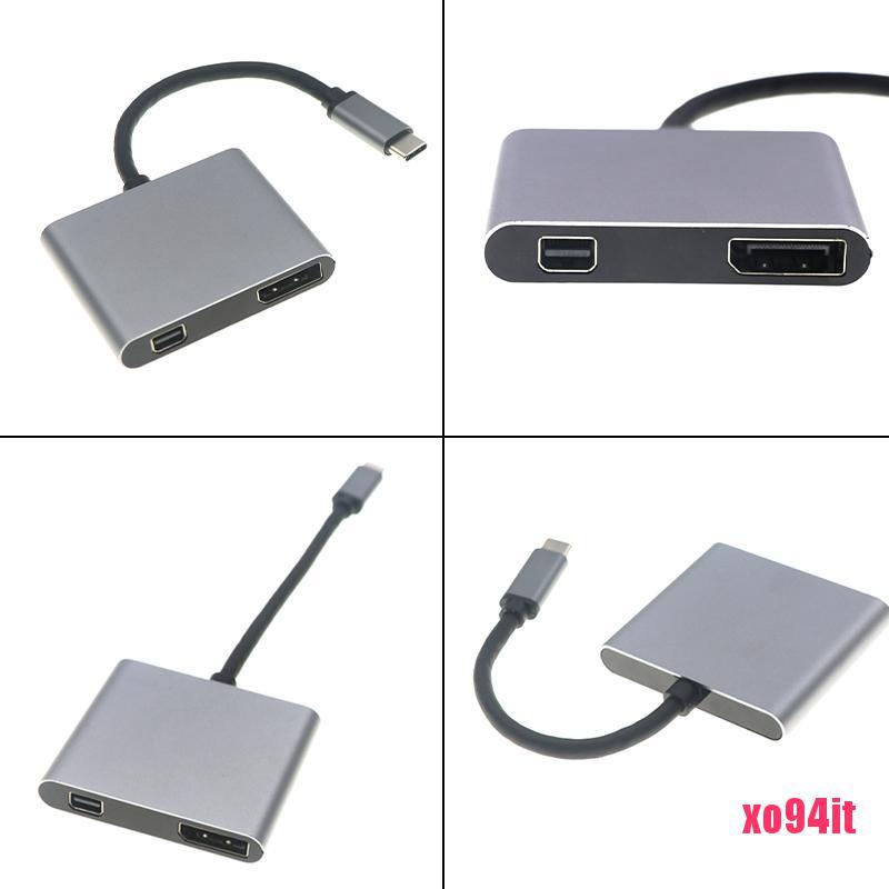 USB-C to Mini Display Port Adapter USB 3.1 Type C to Thunderbolt 2 For La