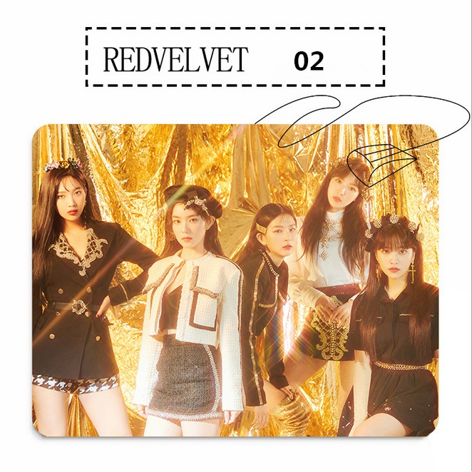 Miếng lót chuột cao su hình nhóm nhạc Red Velvet