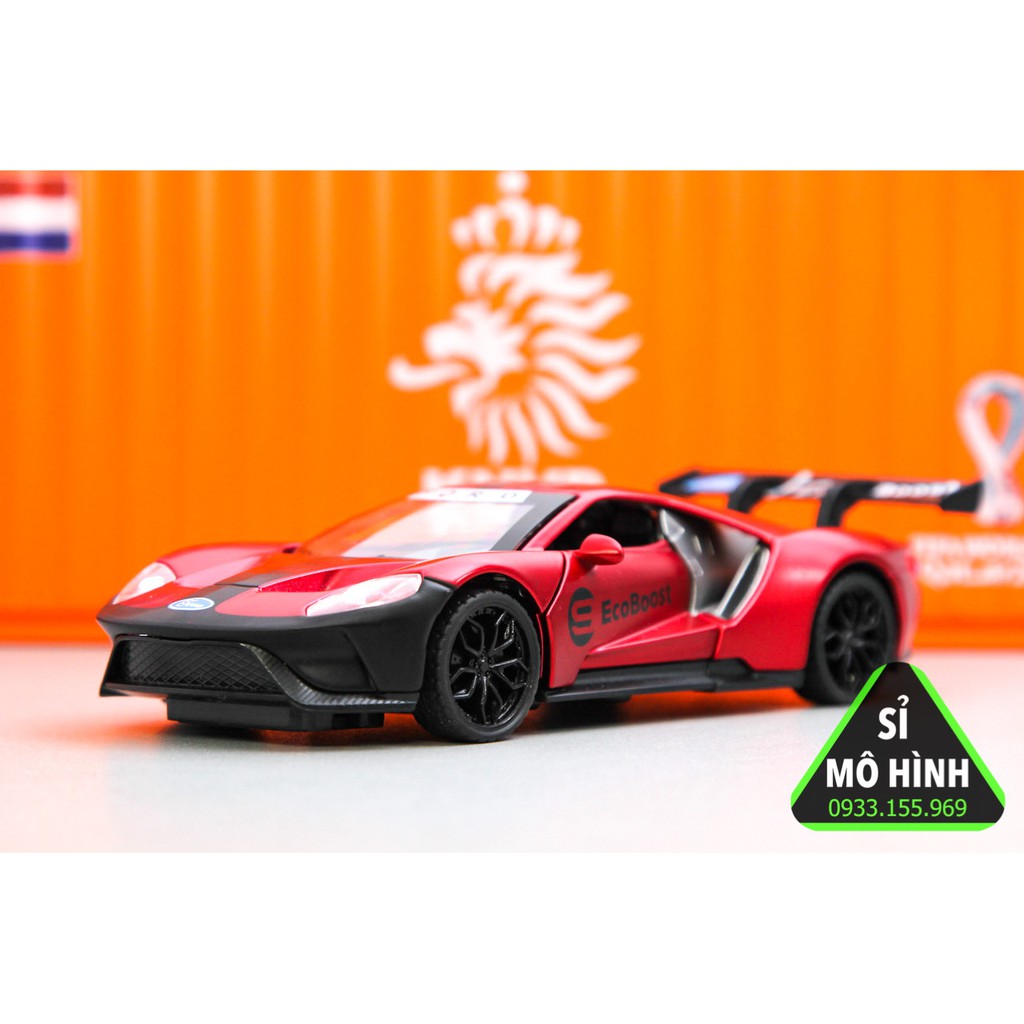 [ Sỉ Mô Hình ] Mô hình siêu xe Ford GT New 1:32 Đỏ