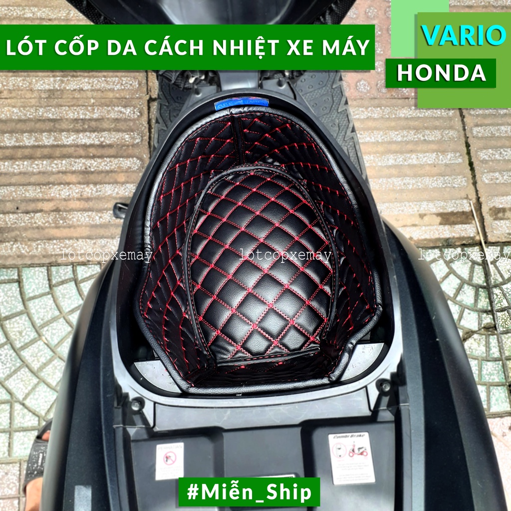 Lót Cốp Da Chống Nóng Chống shock - HONDA VARIO TẤT CẢ CÁC ĐỜI (CLICK 2015-2022 trừ 110cc)-Giá Tận Xưởng-Có Túi Giấy Tờ