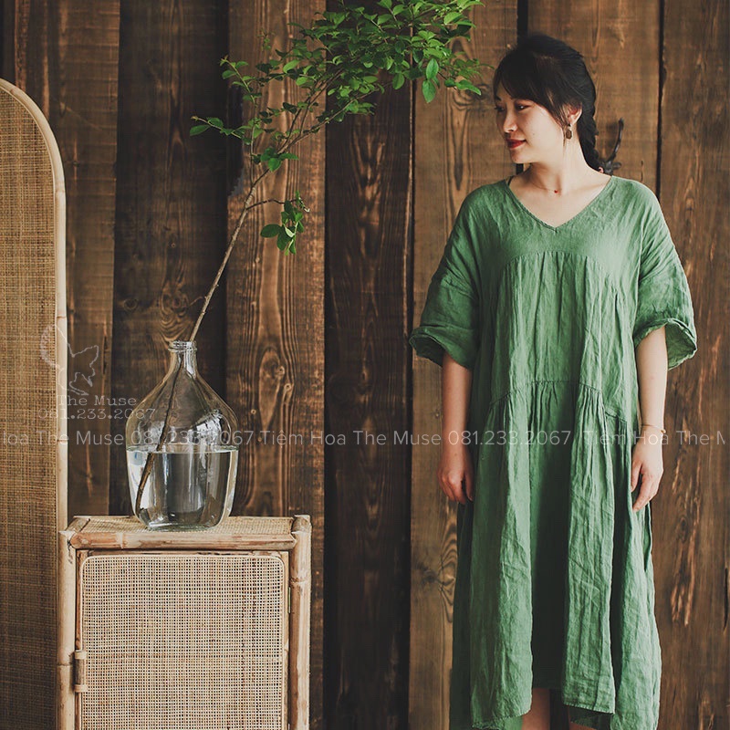 Bình Thuỷ Tinh Decor - Nhất Chi Mai - Phong Cách Wabi Sabi Đơn Giản Mộc Mạc