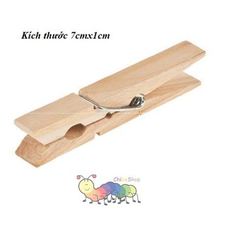 Kẹp gỗ mộc kích thước 7x1cm – Rèn luyện đôi tay cho trẻ