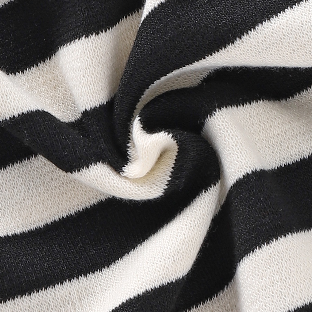 Bộ Áo liền quần Kẻ Sọc + Mũ Tai Thỏ Dễ Thương Cho Trẻ Sơ Sinh