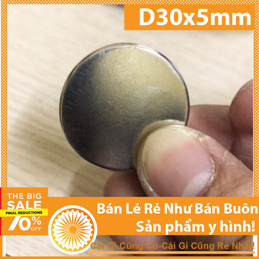 Nam châm viên D30x5mm