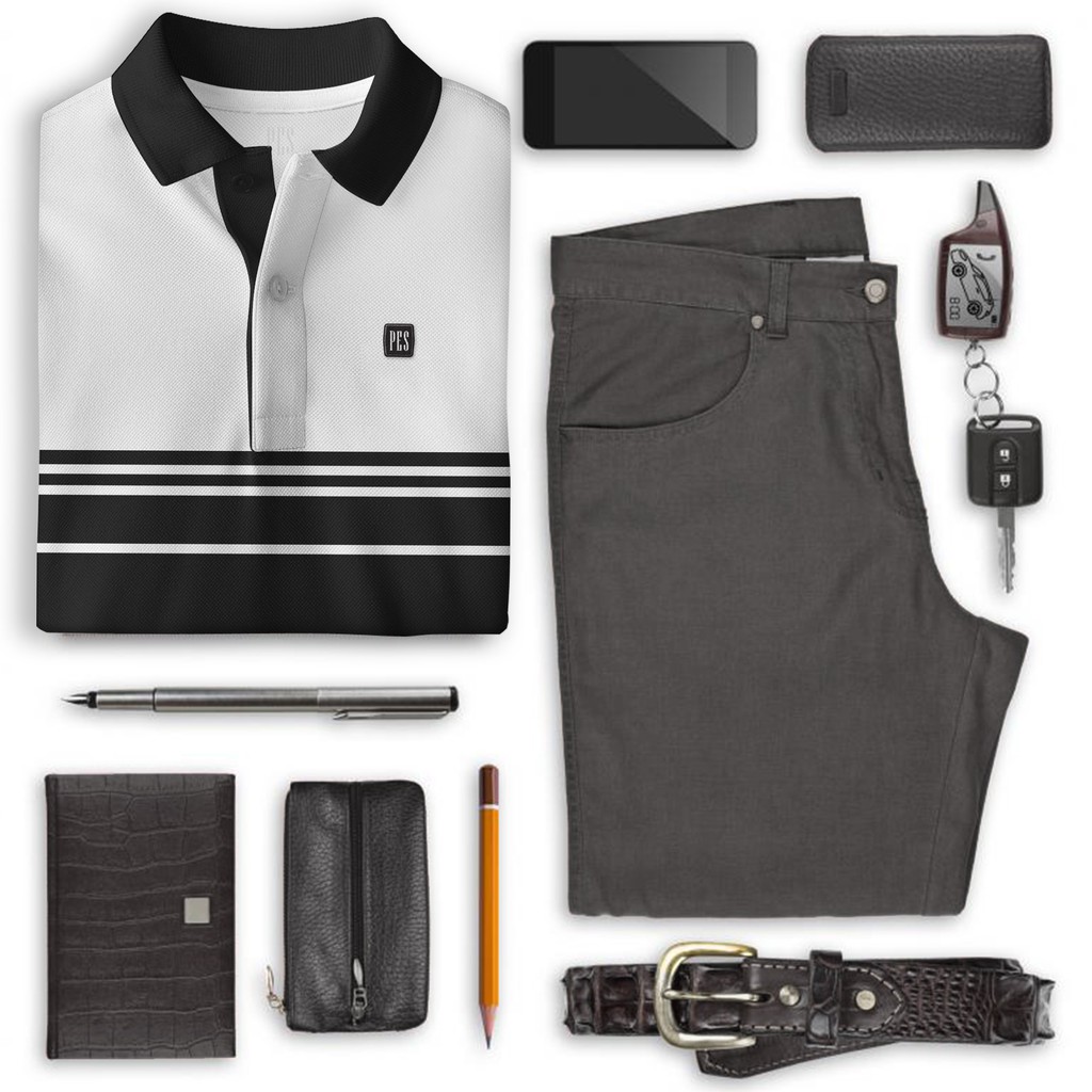 Áo Polo nam cổ bẻ PES Sport 2 màu, áo thun nam có cổ mặc đi làm, đi chơi, đi du lịch sang trọng lịch lãm đen, xanh đen