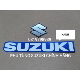 Tem dán chữ Suzuki kèm Logo S