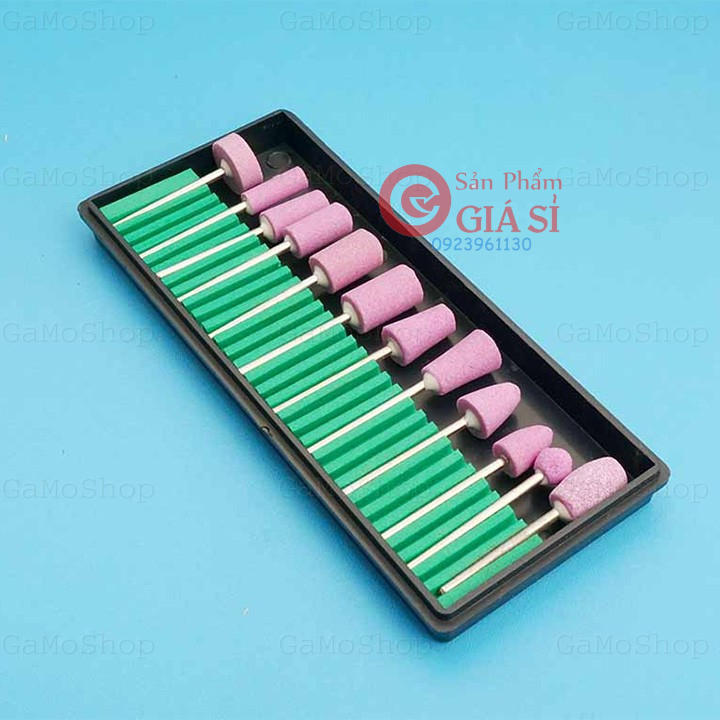Bộ 12 đầu mài các kiểu dùng cho máy khoan mài mini chân 2,35mm ❤️freeship❤️